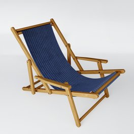 blue corduroy Sling Chair