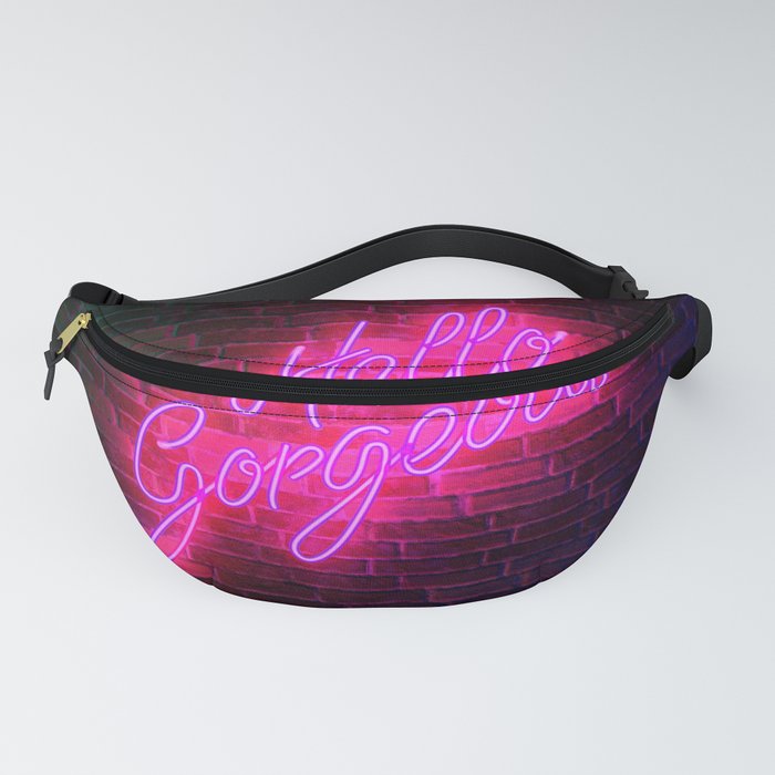 Hello Gorgeous - Neon Sign Fanny Pack