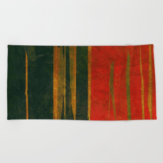 竹林の戦い (Battle in the bamboo forest) Beach Towel