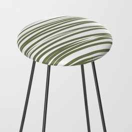 Green stripes background Counter Stool
