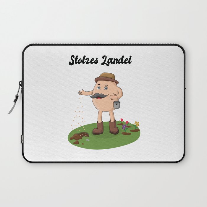 Proud Country Bumpkin - Scatter And Plant Flowers Laptop Sleeve