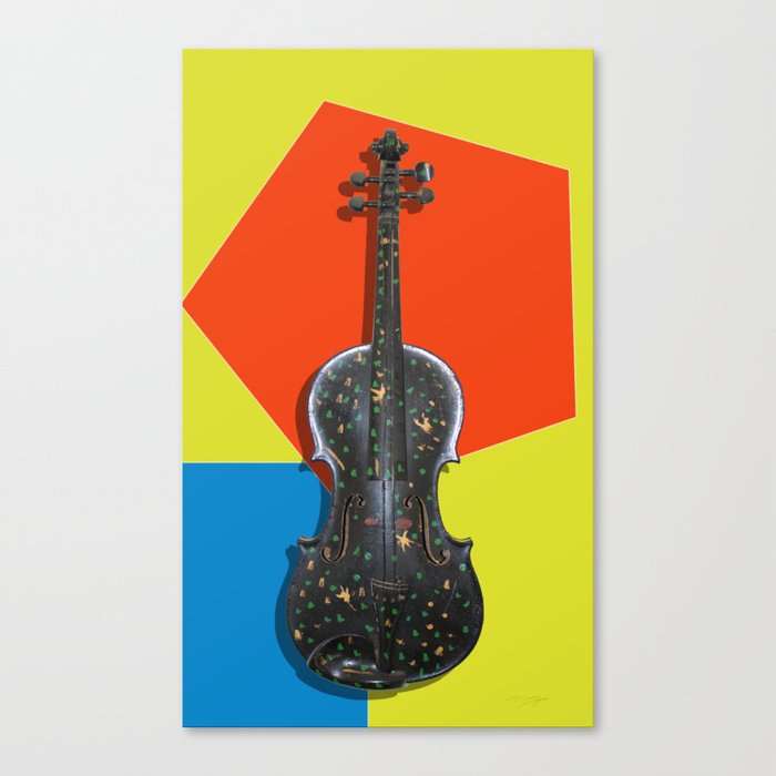 Funky Violin Canvas Print