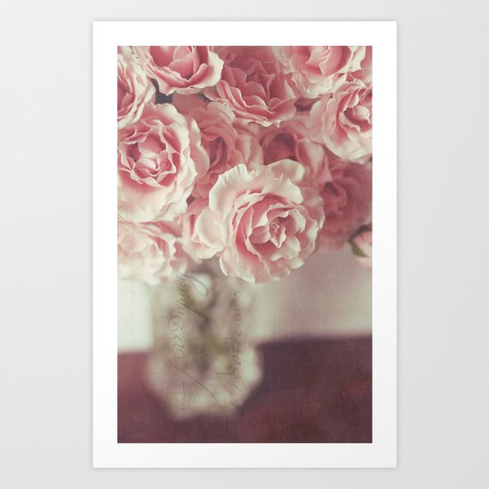 pink roses Art Print