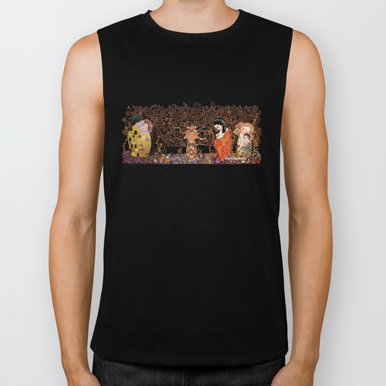 Kokeshis Klimt Biker Tank