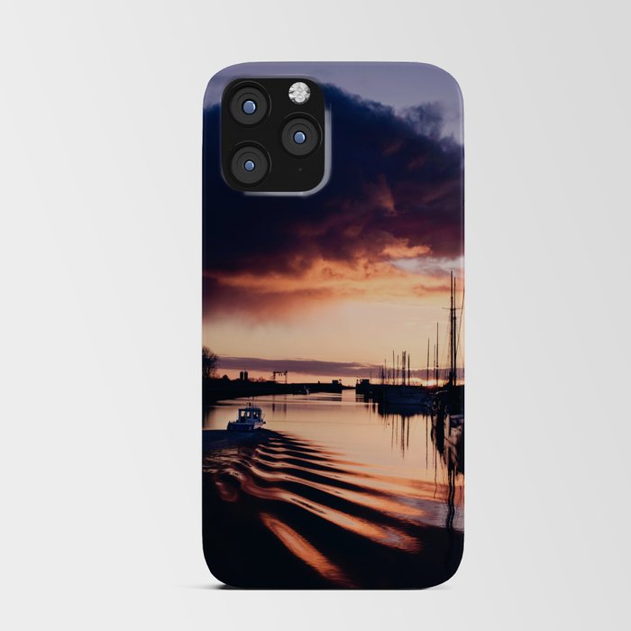 Sunset harbor wall-art - Zierikzee Netherlands  iPhone Card Case