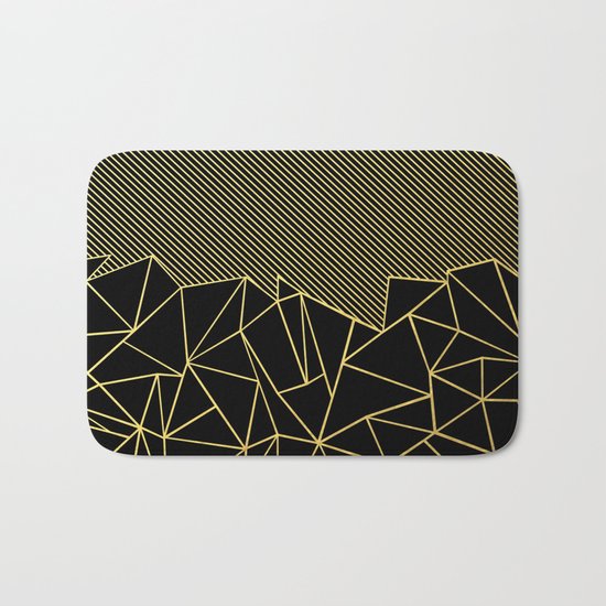 Ab Lines 45 Gold Bath Mat