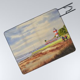 Harbor Town Golf Course 18th Hole South Carolina Picnic Blanket
