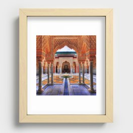 architecture: moroccan architecture great hall Recessed Framed Print