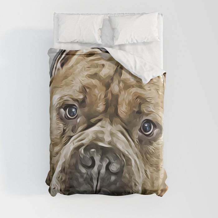 American Bully pitbull dog Duvet Cover