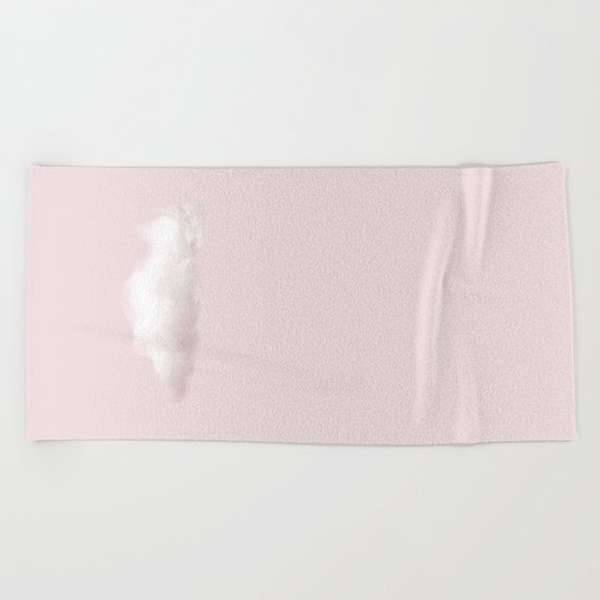 BLUSH COTTON CANDY CLOUD Beach Towel
