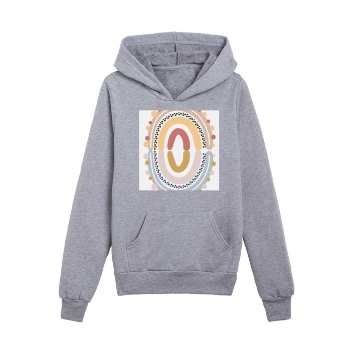Whimsical rainbow reflection Kids Pullover Hoodie