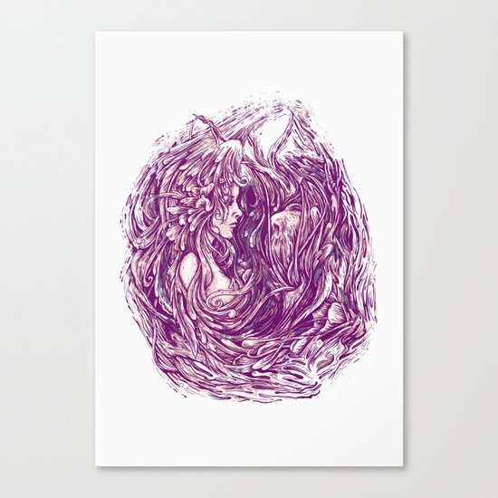 Beauty and the beard Canvas Print