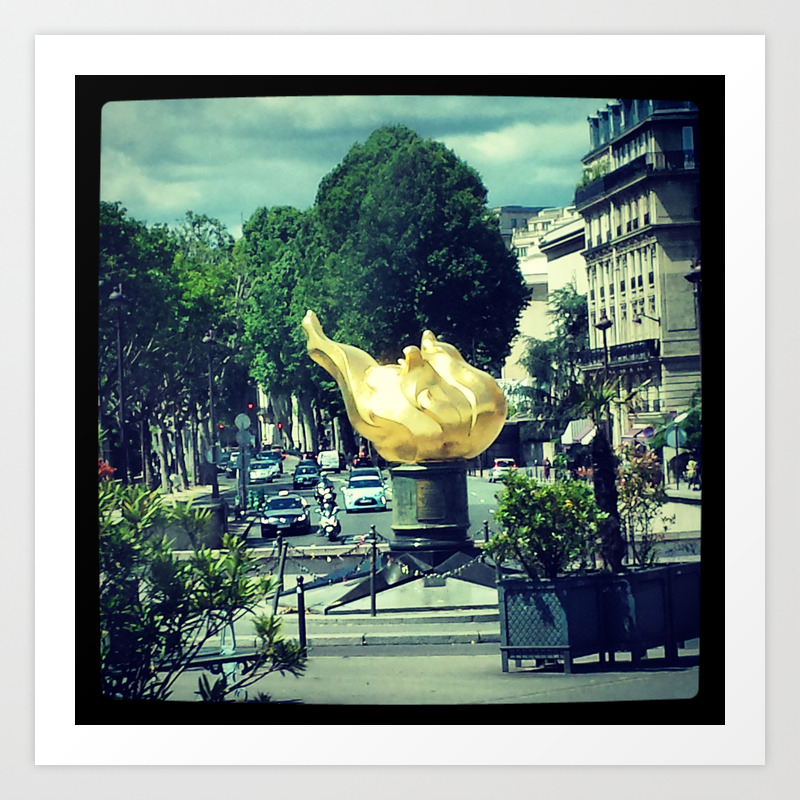 Princess Diana Memorial In Paris Art Print By Pabloparrado Society6