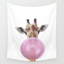 Bubble Gum - Giraffe Wall Tapestry