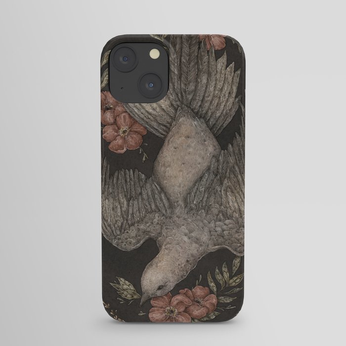 Dove and Flowers iPhone Case