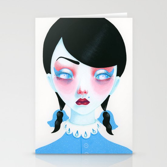 Vampire Girl Stationery Cards
