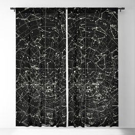 Under Constellations-Space Black Edition  Blackout Curtain