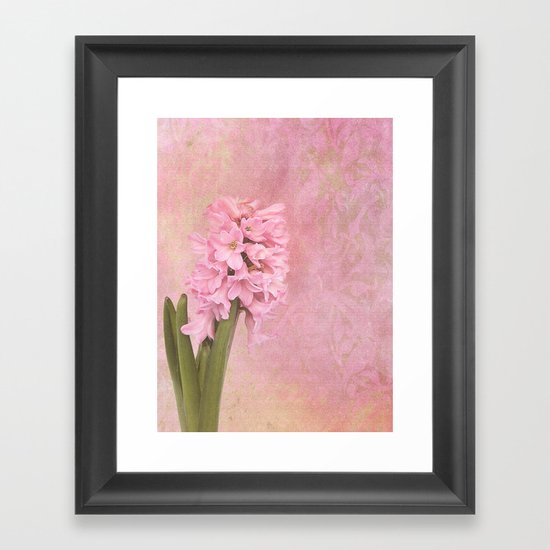 PINK HYACINTH Framed Art Print