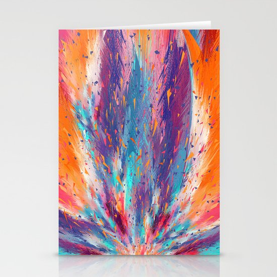 Colorful Fire Stationery Cards