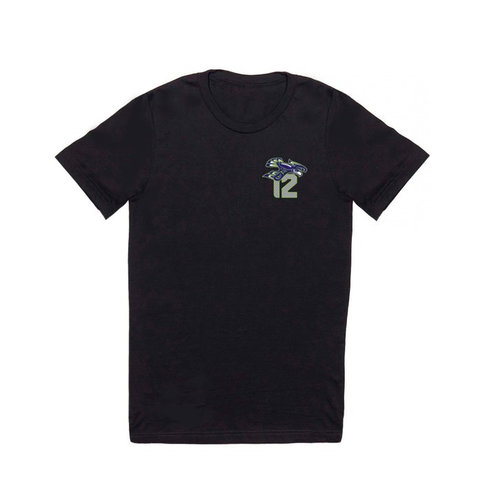 12 Hawk Navy T Shirt