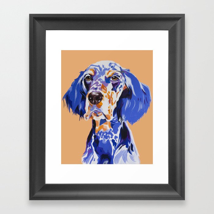 Noble English Setter Framed Art Print