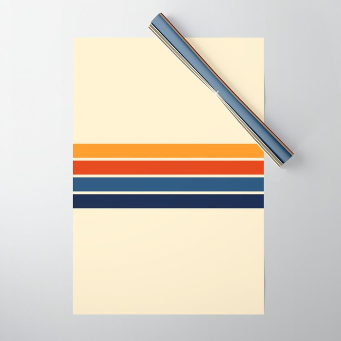 Classic Retro Stripes Wrapping Paper