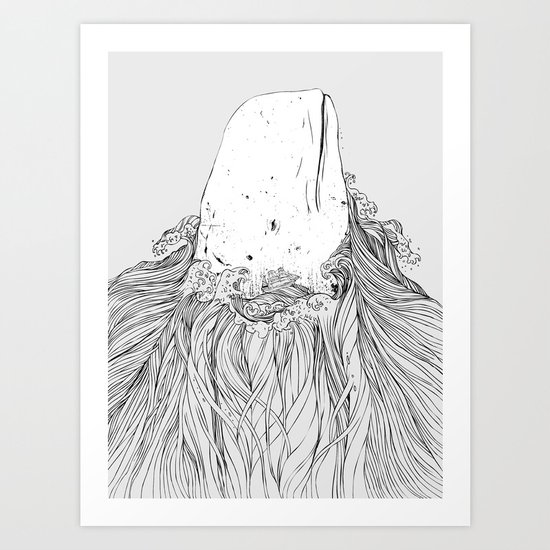 The White Whale Art Print