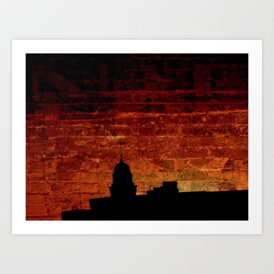 City Sunset Art Print