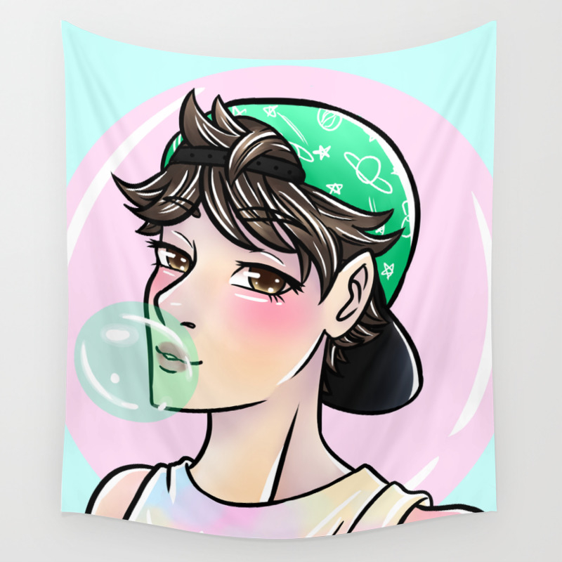 Haikyuu Oikawa Wall Tapestry By Lilmissepic Society6 🏐 yuuma (nishinoya) and yuuya (azumane) creating that particular scene from haikyuu manga where noya and azumane took a photo with the. haikyuu oikawa wall tapestry by lilmissepic