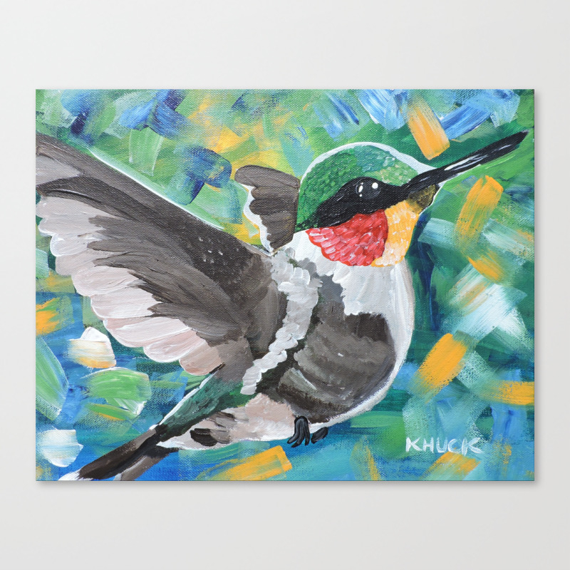 Flittering Hummingbird Canvas Print By Khuckproductions Society6