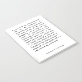 To learn to see - Friedrich Nietzsche Poem - Literature - Typewriter Print Notebook