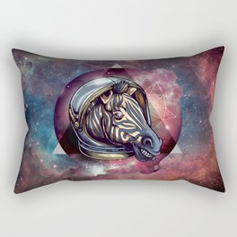 Cosmic Zebra and Galaxy Rectangular Pillow