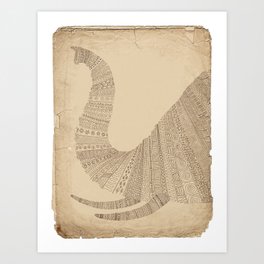 Elephant (On Paper) Art Print
