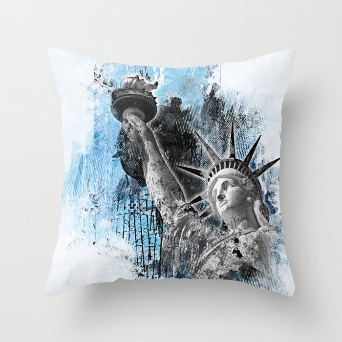 Lady Liberty Throw Pillow