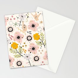 Peace flowers Stationery Cards