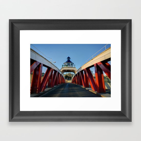 Low Level Bridge Framed Art Print