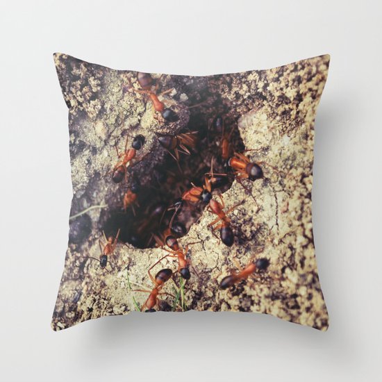 Ants Throw Pillow