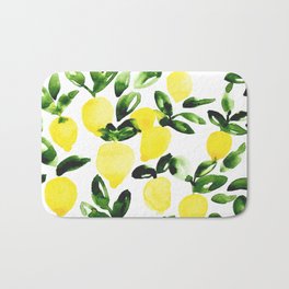 Summer Lemons Bath Mat