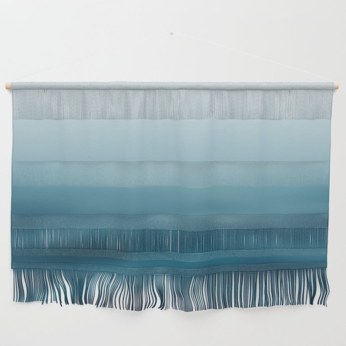  blue white gradient - water color, abstract ocean blur Wall Hanging