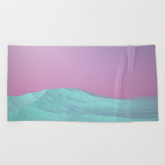 Pastel Lands Beach Towel