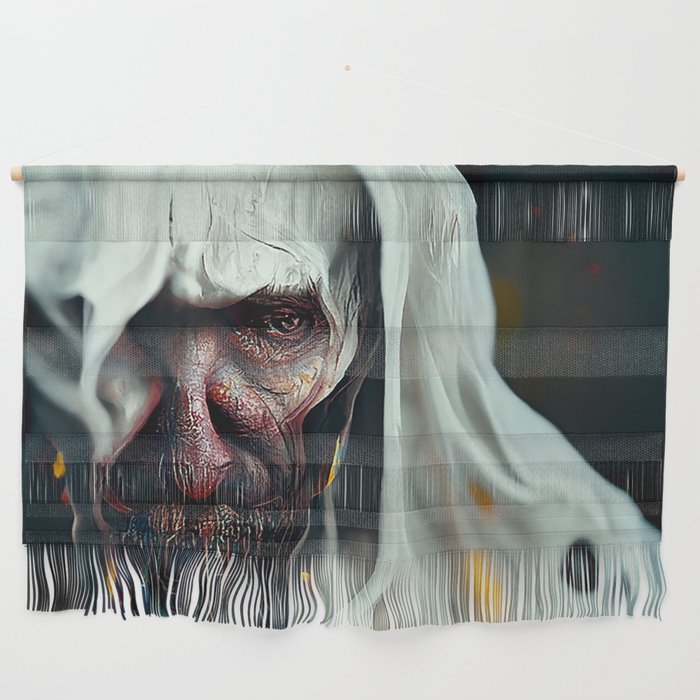 Scary ghost face #1 | AI fantasy art Wall Hanging