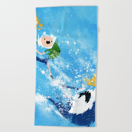 Battle Time!! Beach Towel