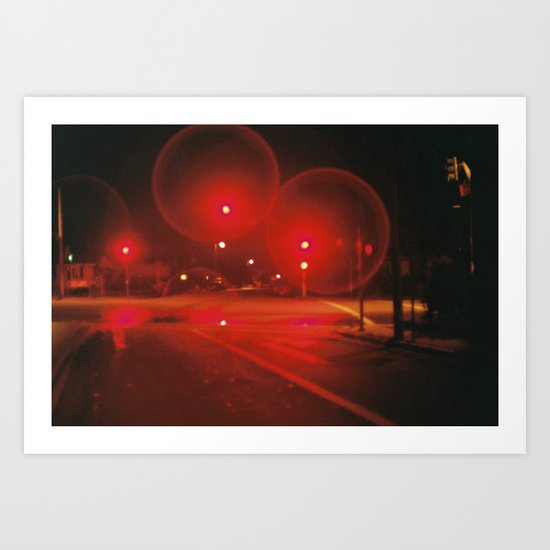 Red Lights Art Print