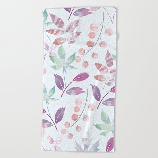 Flower Pattern Beach Towel