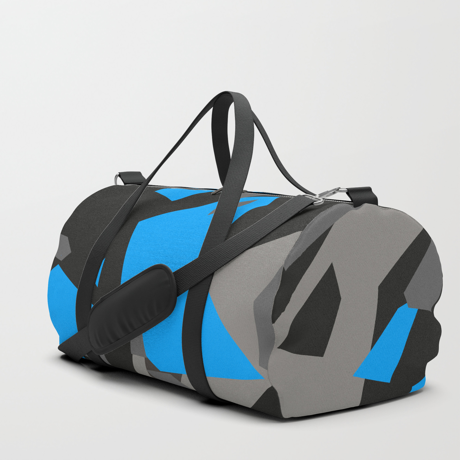 blue camo duffle bag