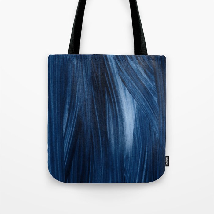 Just Indigo 7 | Watercolor Brush Stroke Abstract Tote Bag