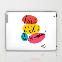 Voilà L'été This is Summer Graffiti Typography Art Laptop & iPad Skin