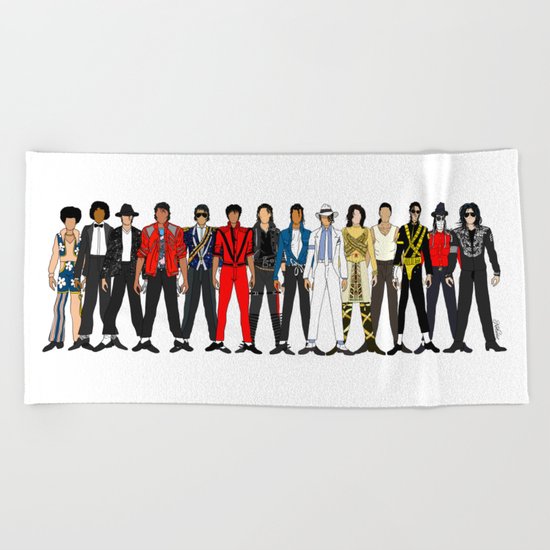 Outfits of King MJ Pop Music Beach Towel