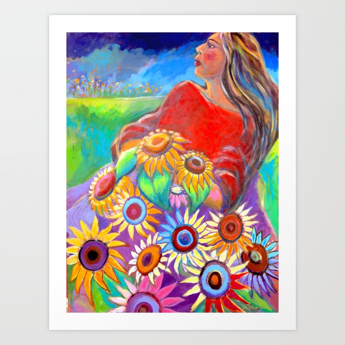 The Sunflower Thief Art Print