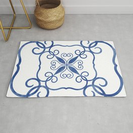  Tile with textured pattern Rug